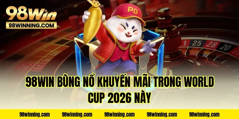 98WIN bùng nổ khuyến mãi trong World Cup 2026 này